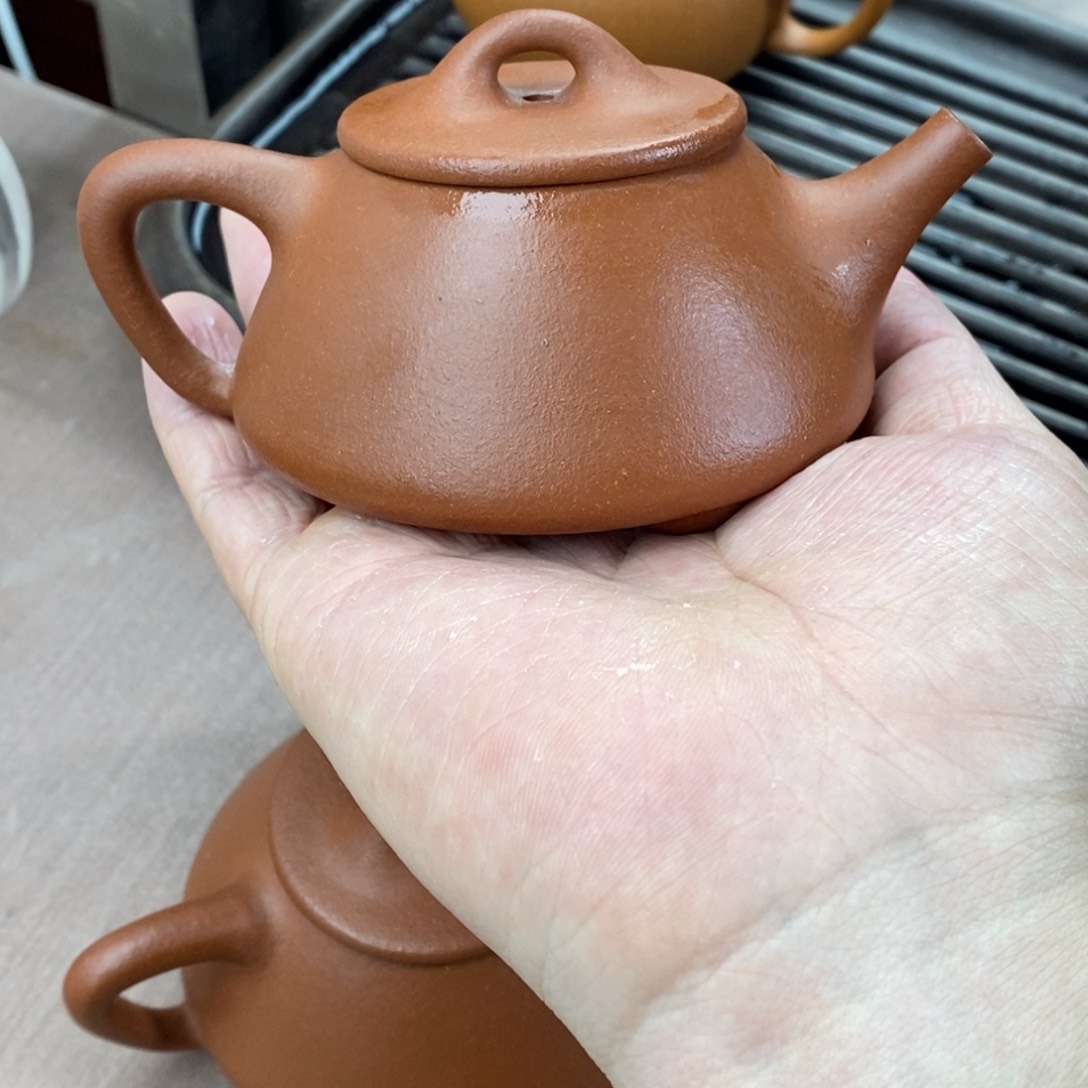 紫砂茶壶满****生紫砂壶石瓢