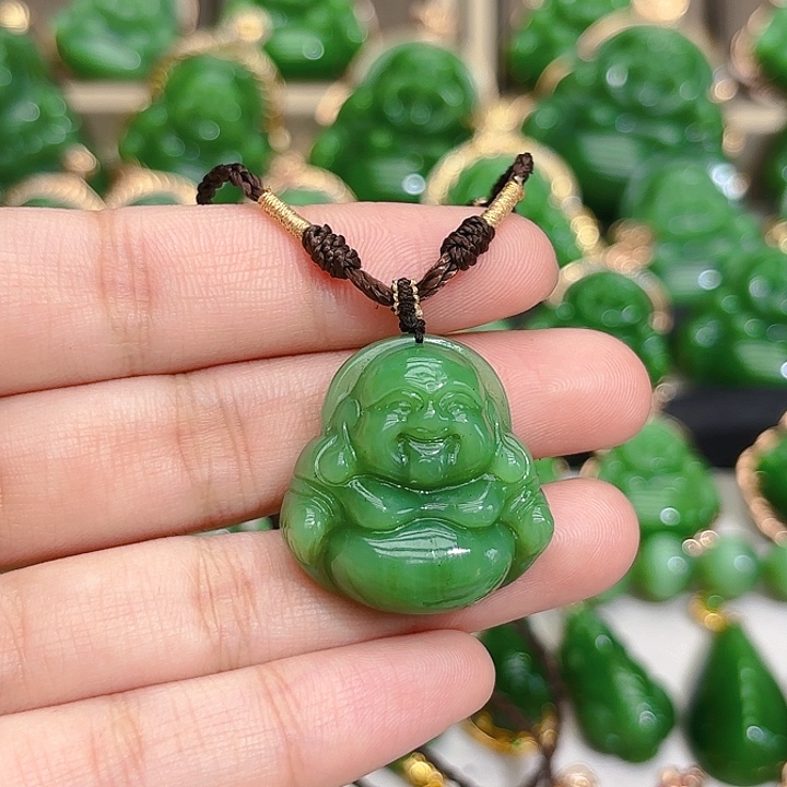 和田玉（碧玉）颈饰未镶嵌特价款，介意勿拍！