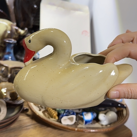 瓷片国营厂库存摆件