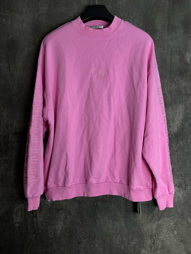 未使用 Balenciaga/巴黎世家 2码*1/刺绣串标锁扣卫衣/03928/JP