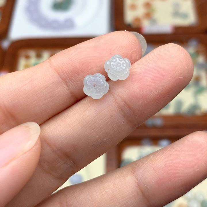 颈饰未镶嵌翡翠翡翠莲花珠