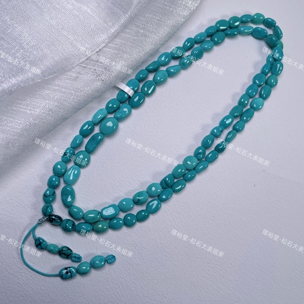 【松石大表姐家】湖北原矿小众珠宝绿松石随型长链