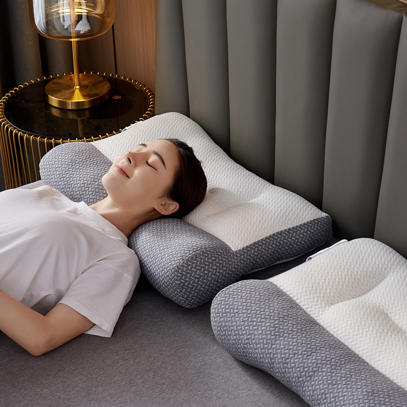 【到手两只】成人专用牵引式护颈枕舒适助眠睡眠枕芯