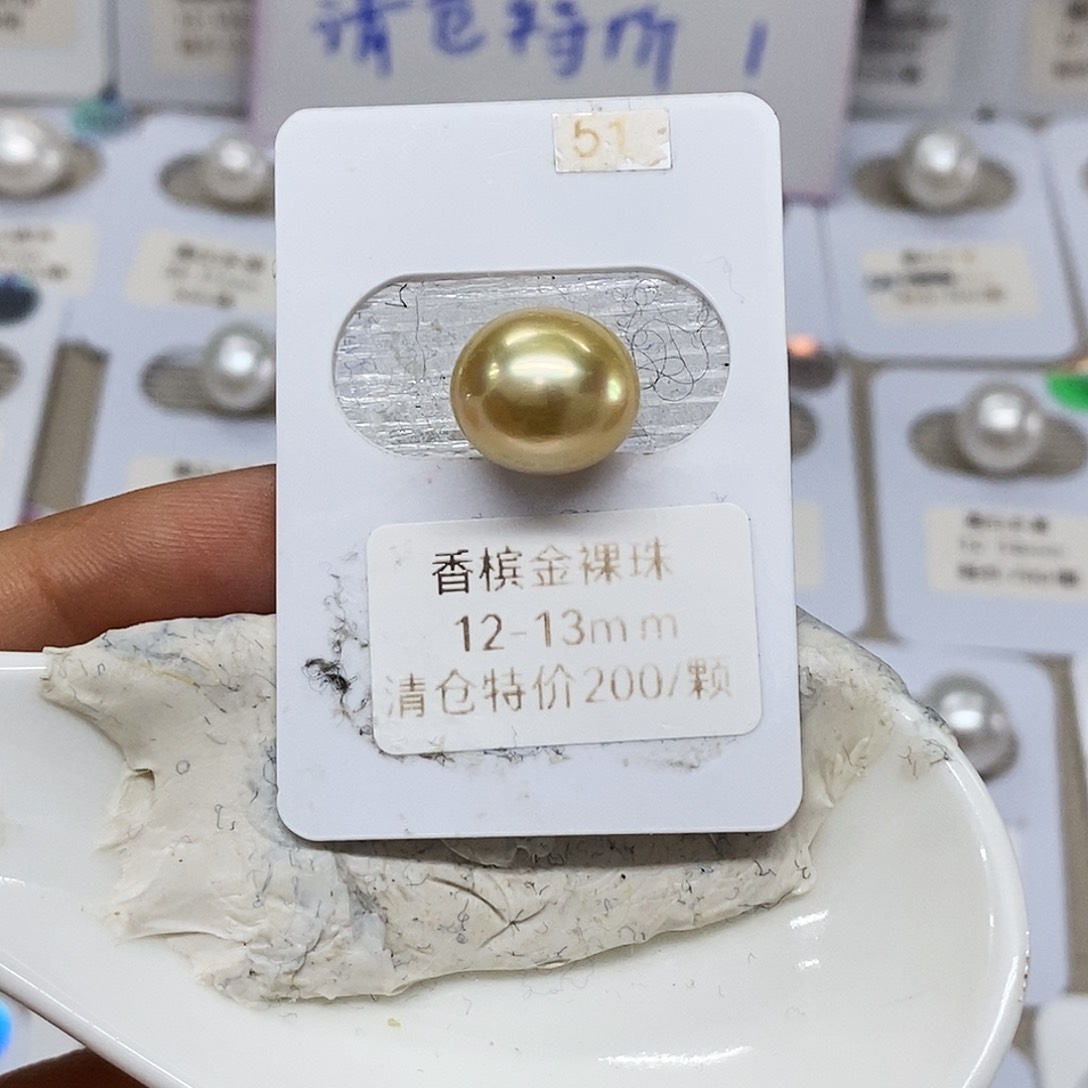 未镶嵌金珠12➕海水珍珠