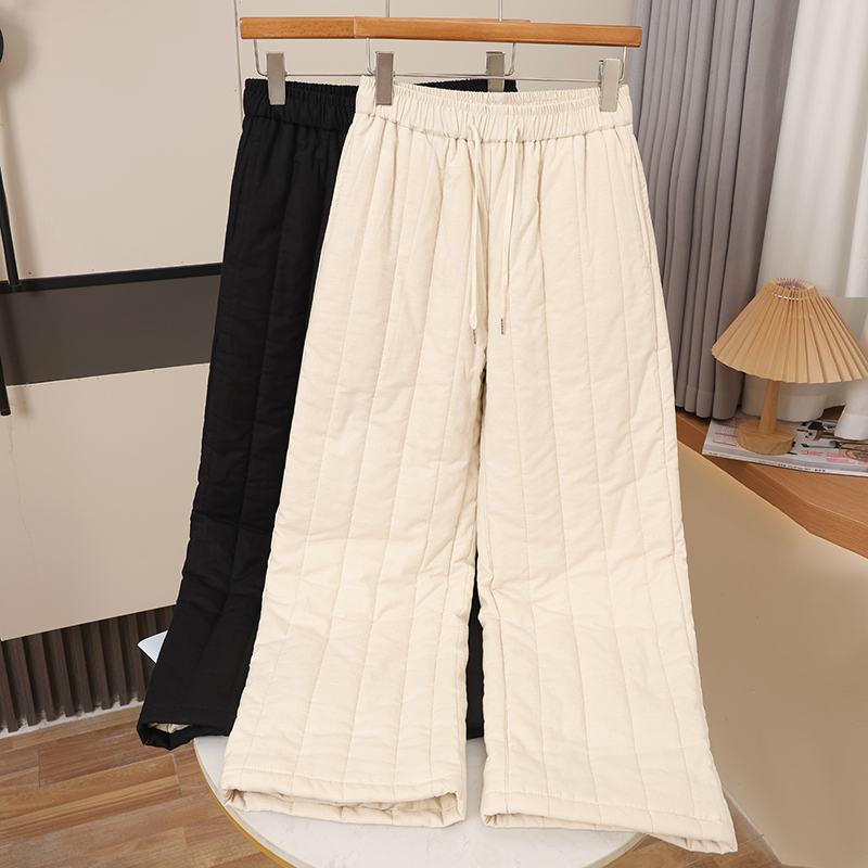 100%新疆棉花棉裤女士夹棉休闲保暖裤子家居裤女装冬季保暖棉裤