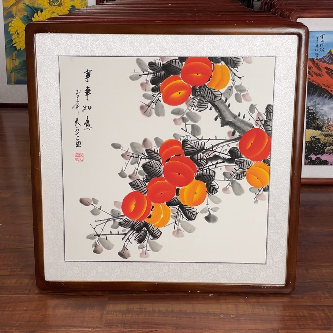 国画带框尺寸63*63厘米
