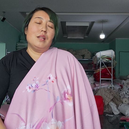 棉高端布的8m，误差5cm。