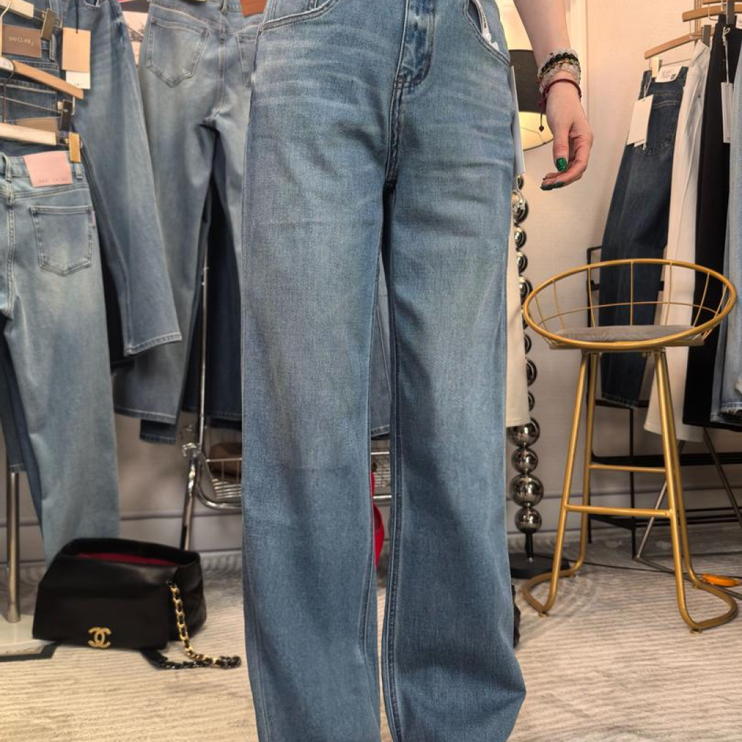 SU【8868】愫玥 深圳南油MWMA英国轻奢新款四面弹窄版直筒裤~