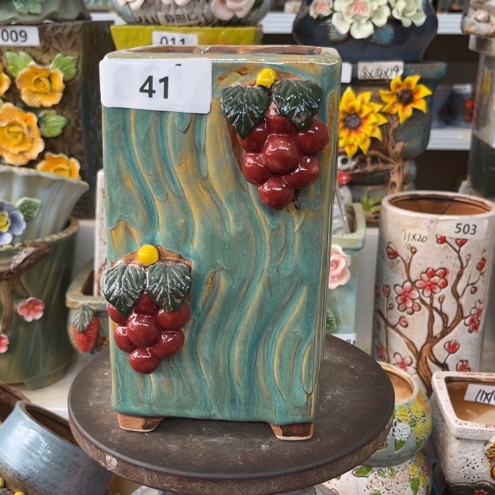 紫砂花盆粗陶材质多肉花盆