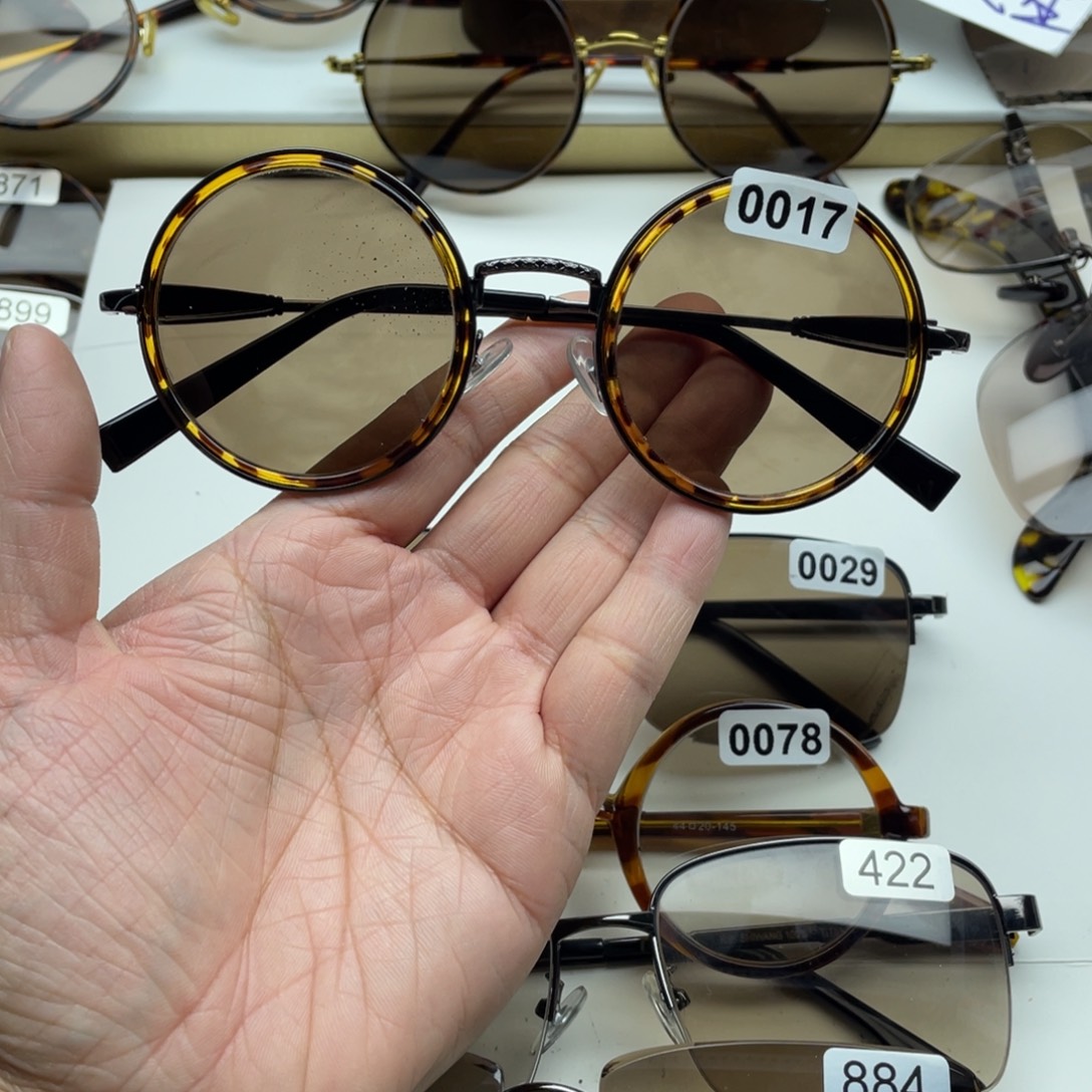 茶水晶复古圆 0017