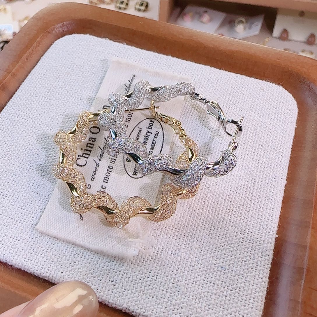 仿珍珠铜合金925银耳钉