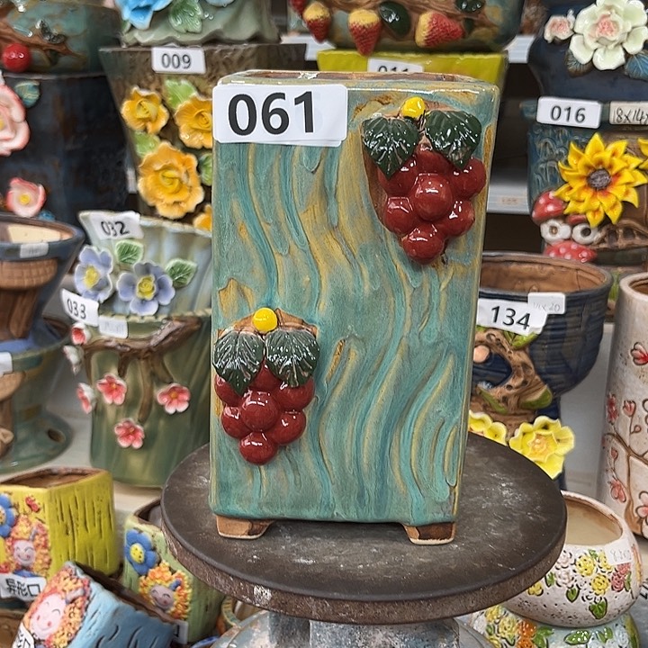 紫砂花盆粗陶材质多肉花盆