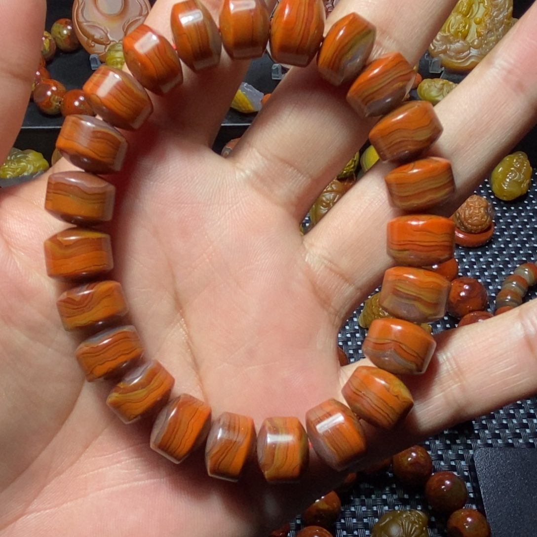 玛瑙/玉髓战国红未镶嵌