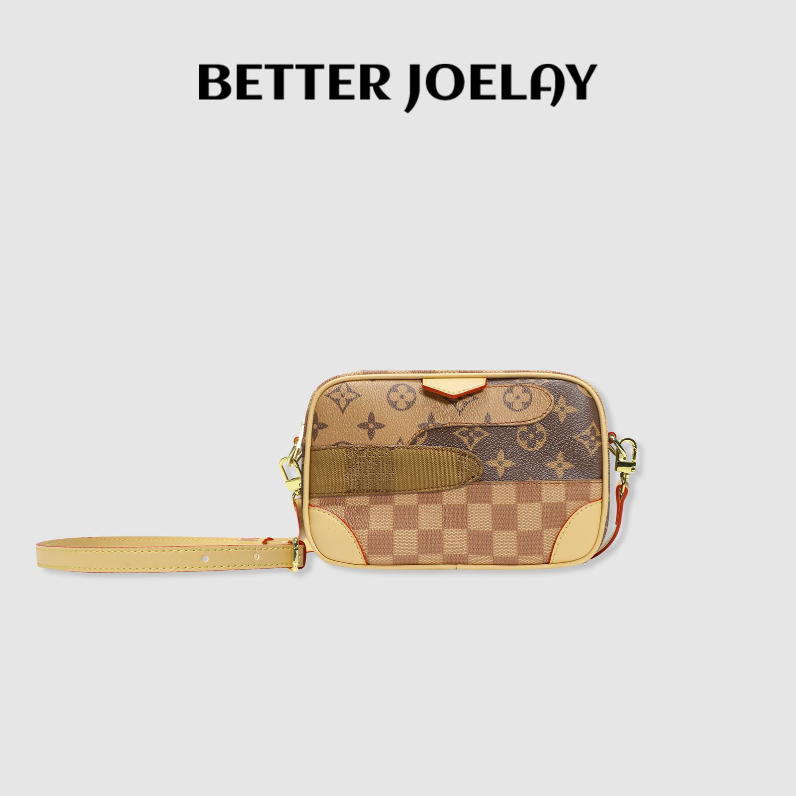 BETTERJOELAY-【格纹小挎】斜挎包时尚格纹潮流气质百搭休闲包Z6377