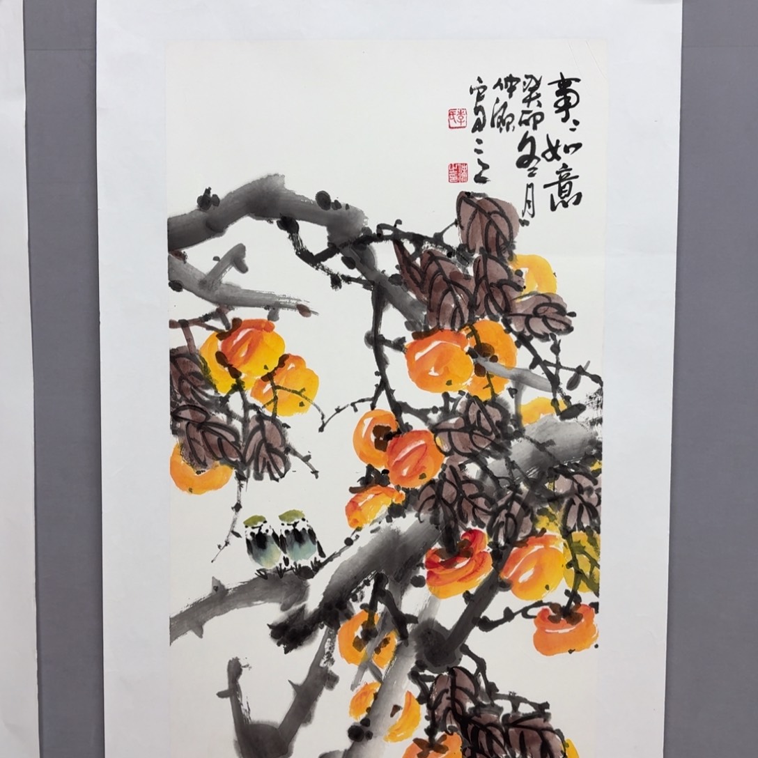 国画艺术家真人手绘