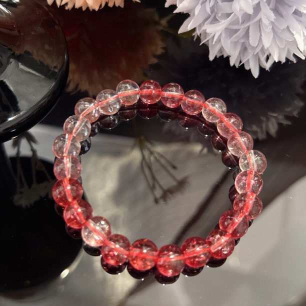 A877 卡8红草莓手串[多样性发一]