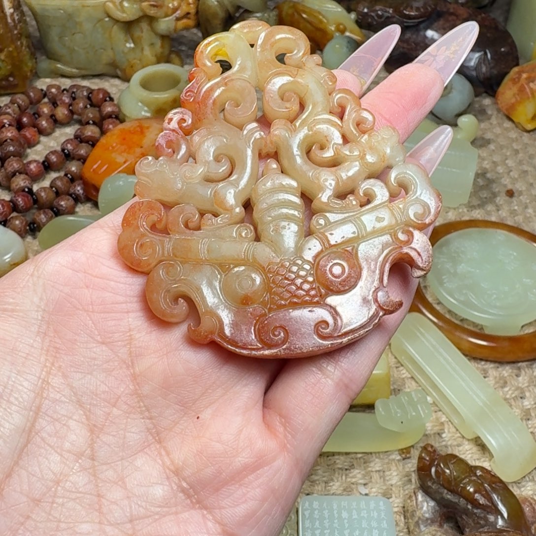 白玉菩提吊坠挂件