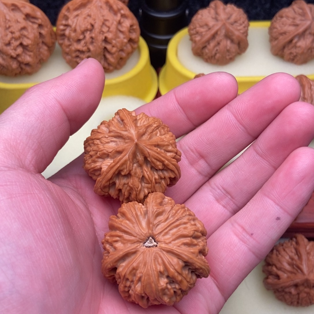 文玩核桃把件水**猫毕业三棱