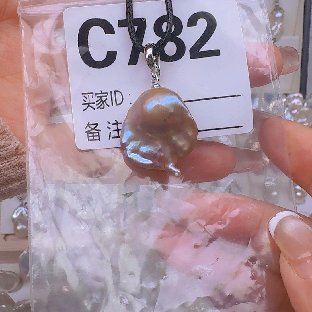 耳饰淡水珍珠银S925镶嵌