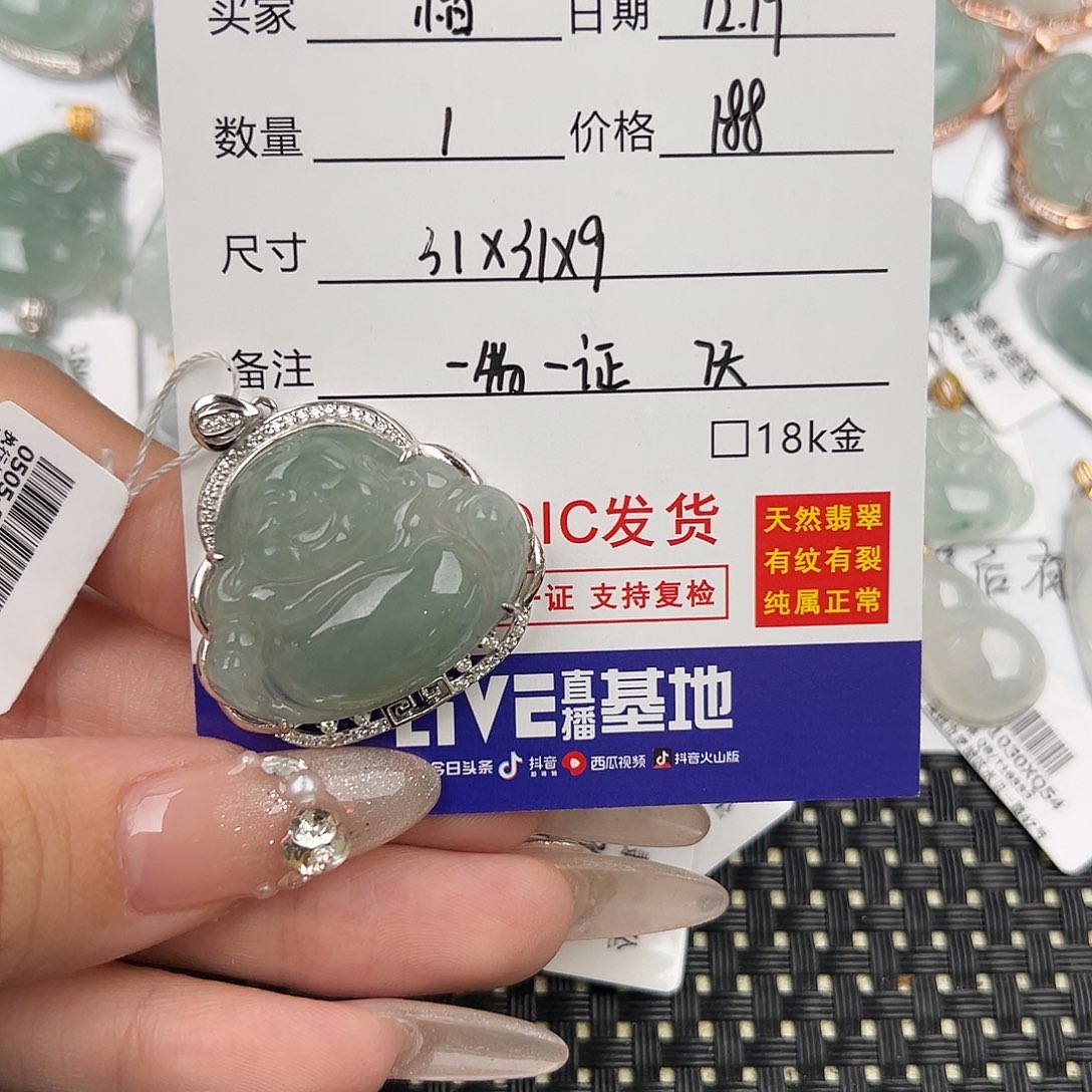 *****翡翠银S925镶嵌颈饰