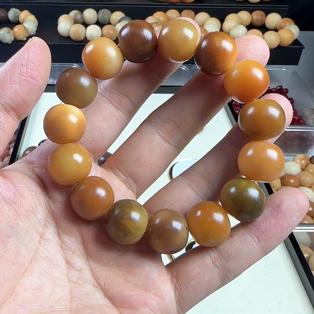 菩提根/象牙果手串龙*瑕疵手串一条