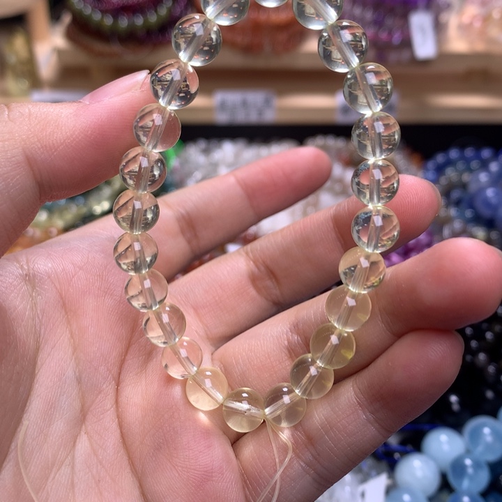 未镶嵌手串水晶7.7柠檬