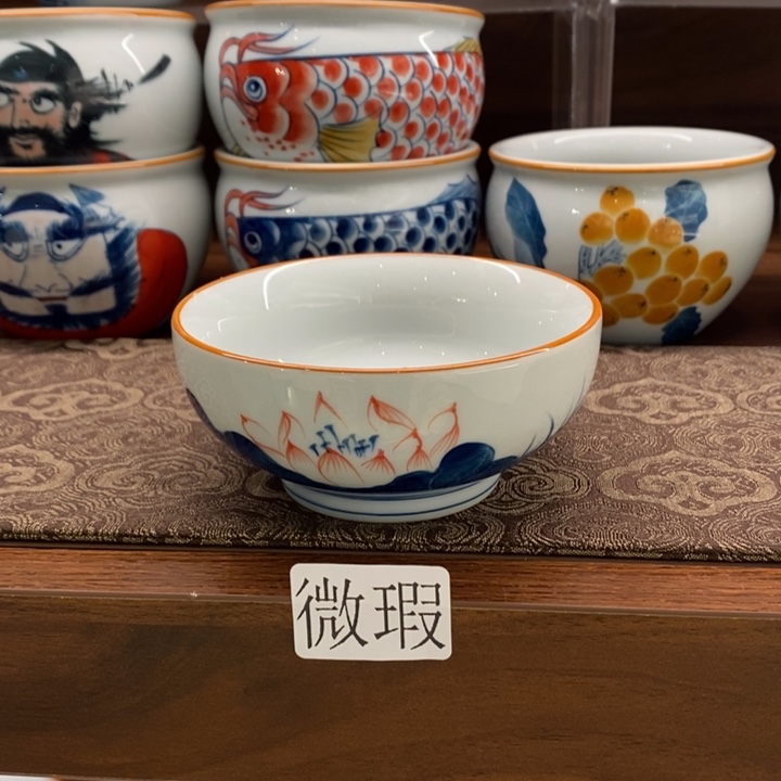 釉下老陶泥手工绘制