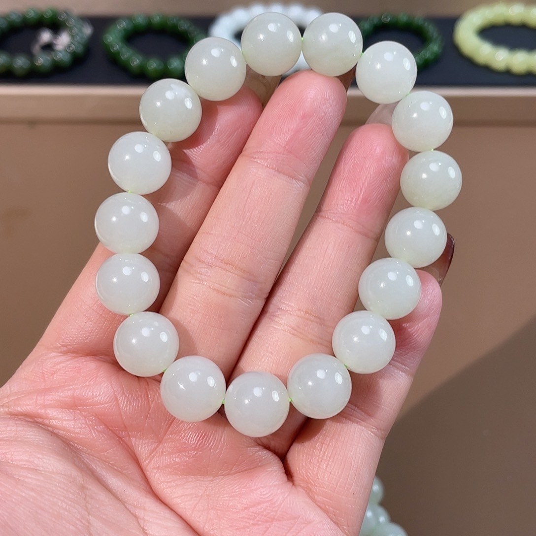 和田玉手链未镶嵌12