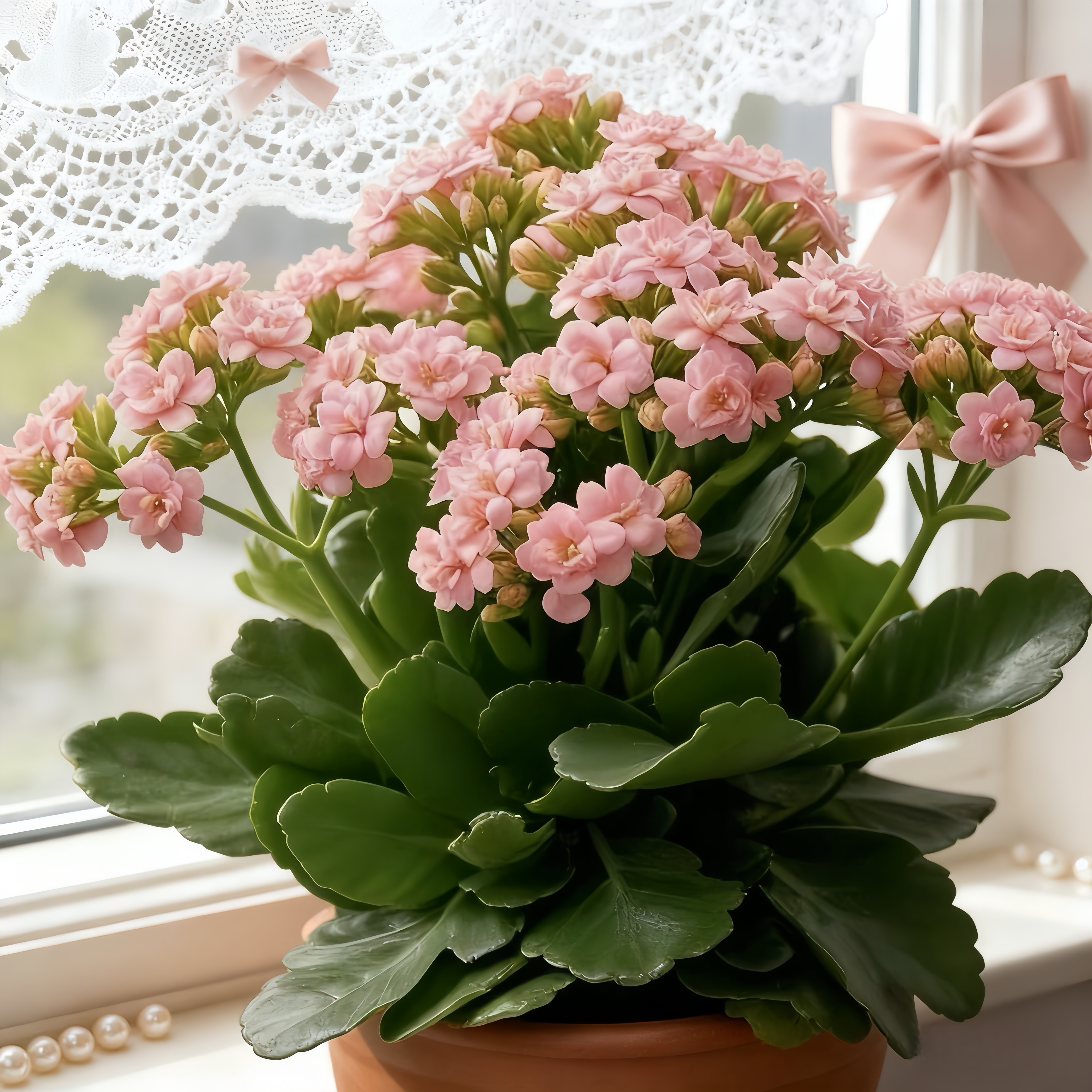 【兰朵长寿花】高颜值 渐变粉调 好养护花期长 居家吉祥如意花