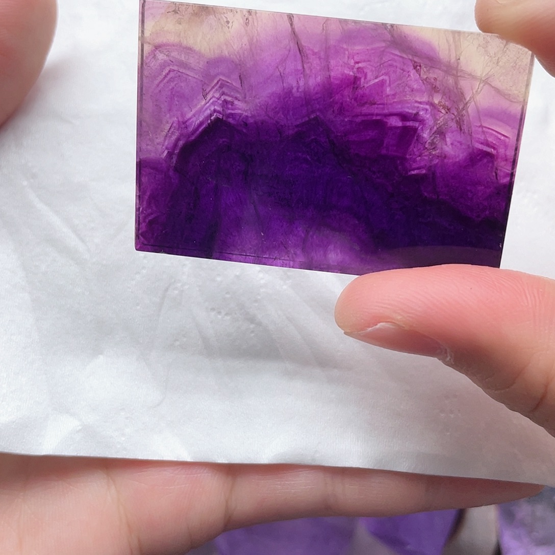 水晶珠宝半成品未镶嵌39(莹石方片）