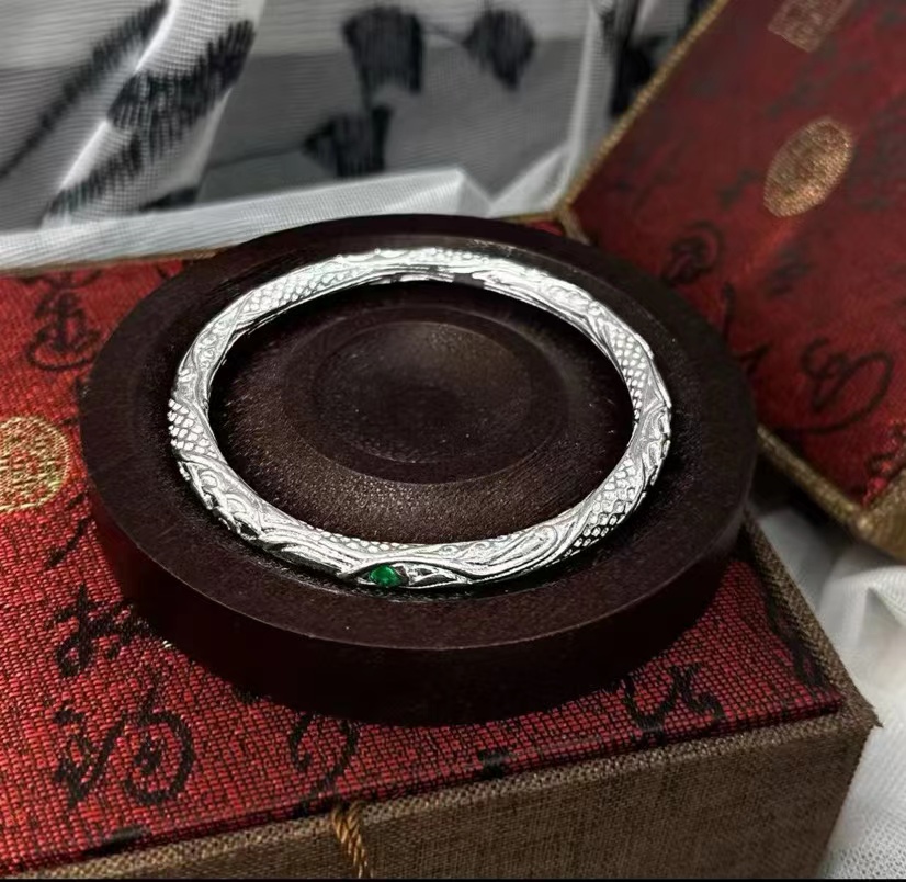 足银手镯 （13号）40g乾坤圈