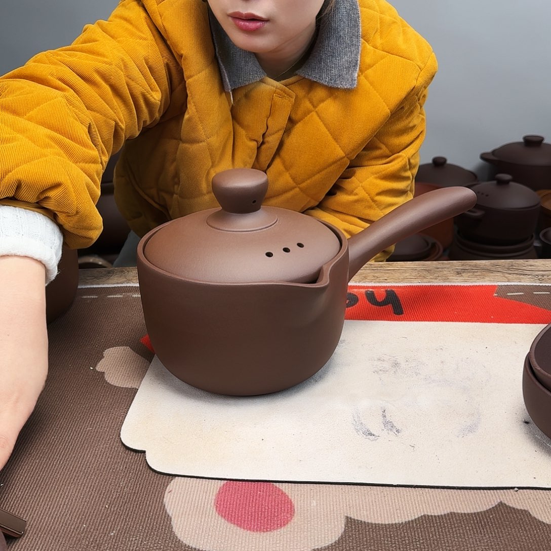 紫砂奶锅微瑕2升的