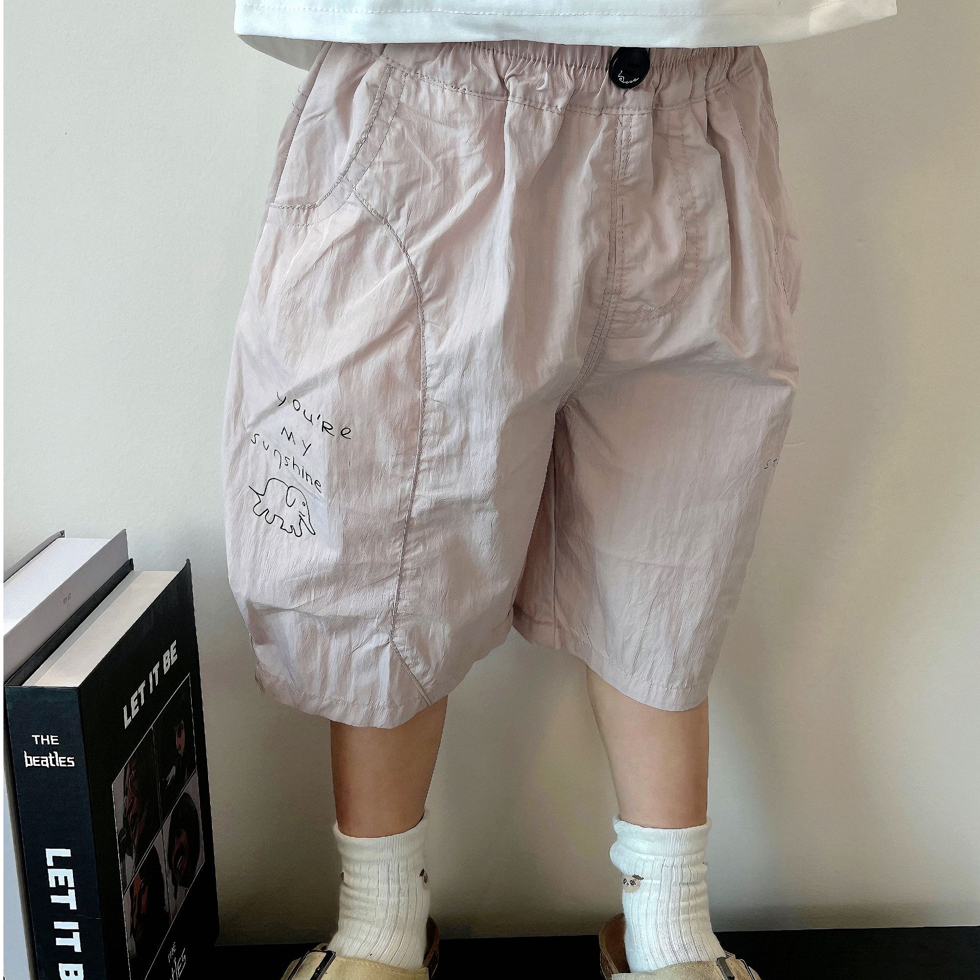  5/8【小象弯刀裤】舒适小象裤宽松儿童休闲裤七分裤