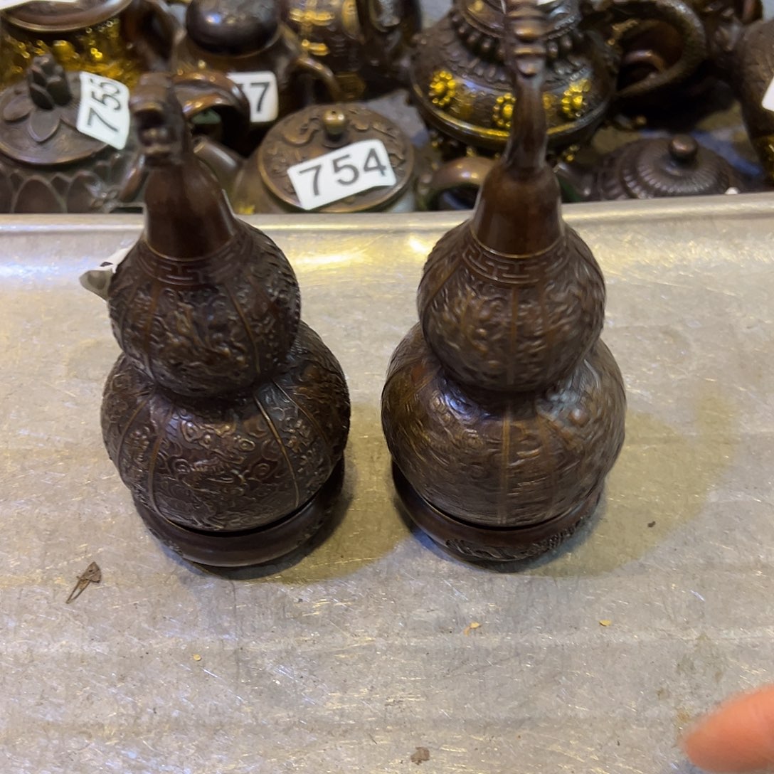 黄铜摆件，文房摆件