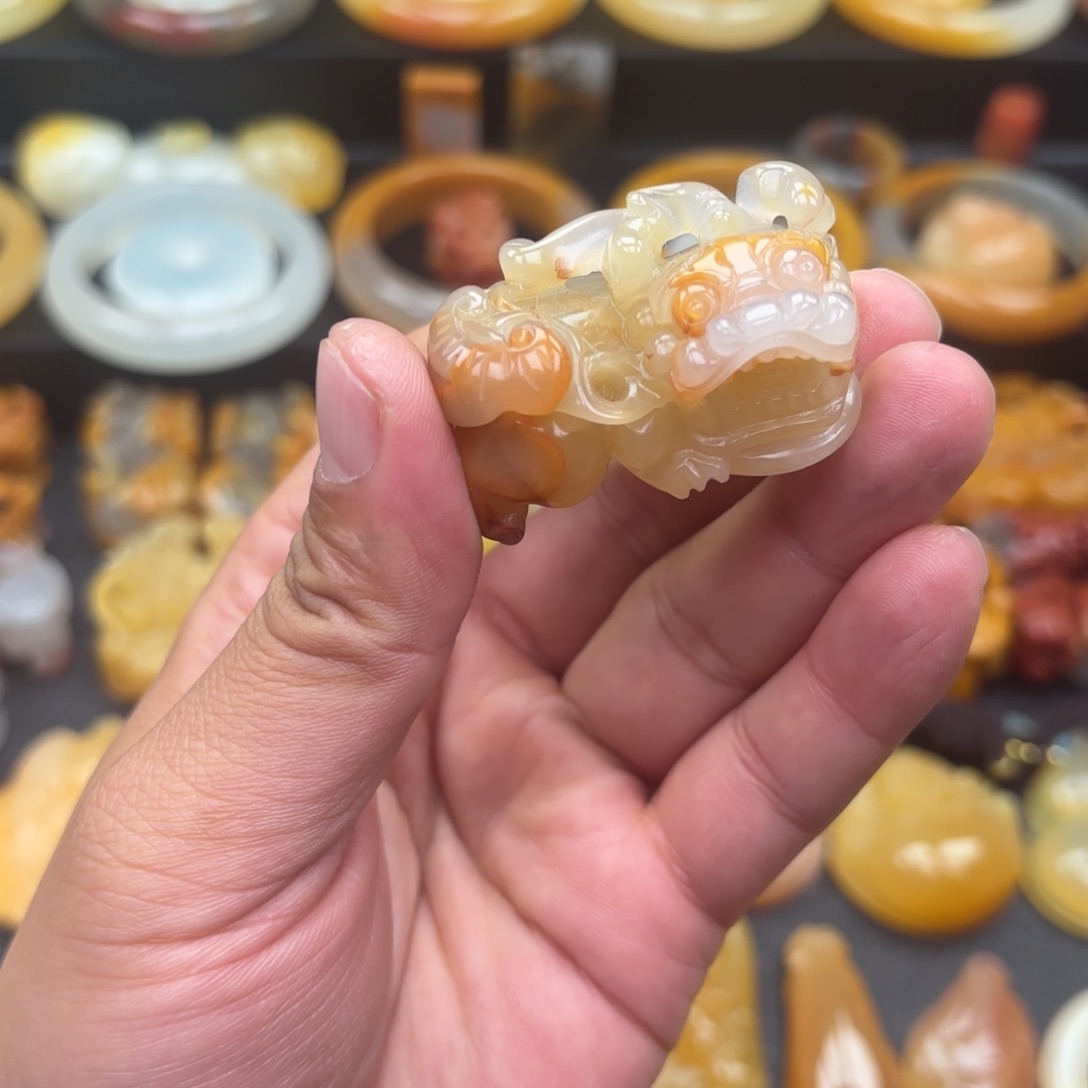 石英质玉（黄龙玉）合金手镯