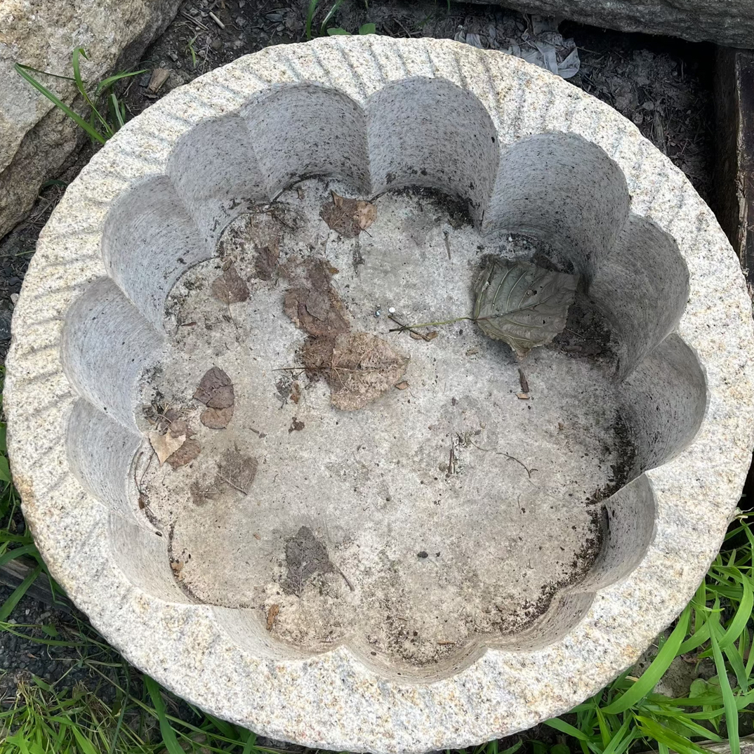 老石头洗手盆石磨石盆鱼缸水槽水缸复古石槽庭院洗手池户外摆件盆