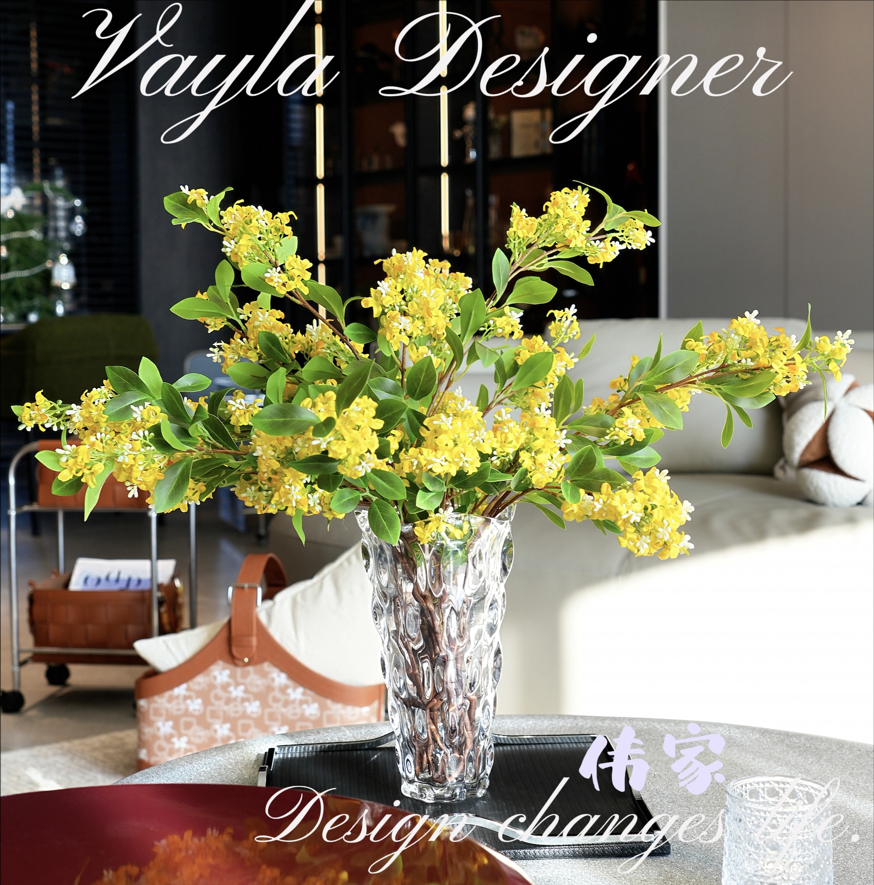 大号加厚水晶玻璃花瓶法式精致桌面装饰花瓶