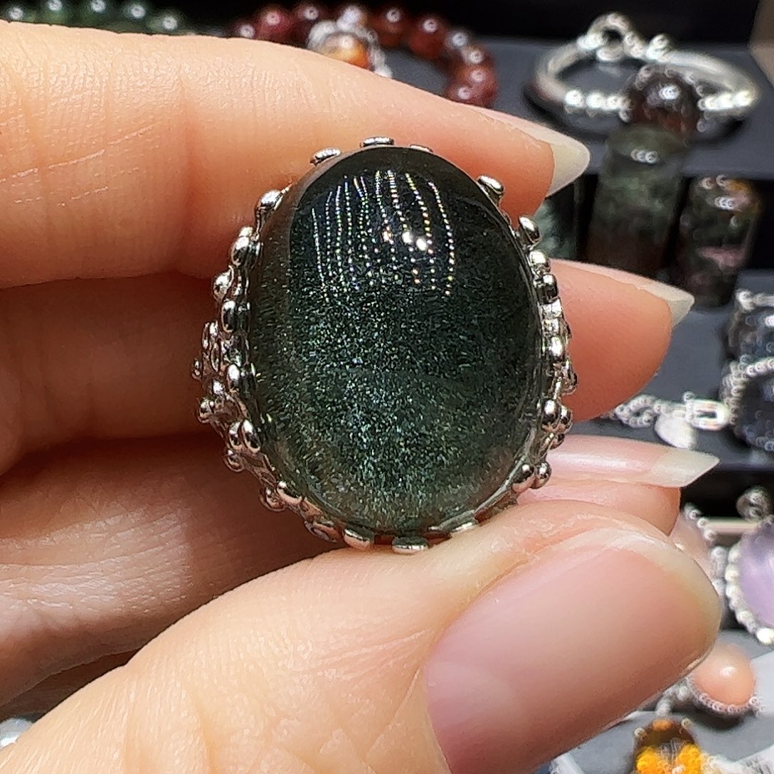 豆***呀水晶银S925镶嵌珠宝半成品