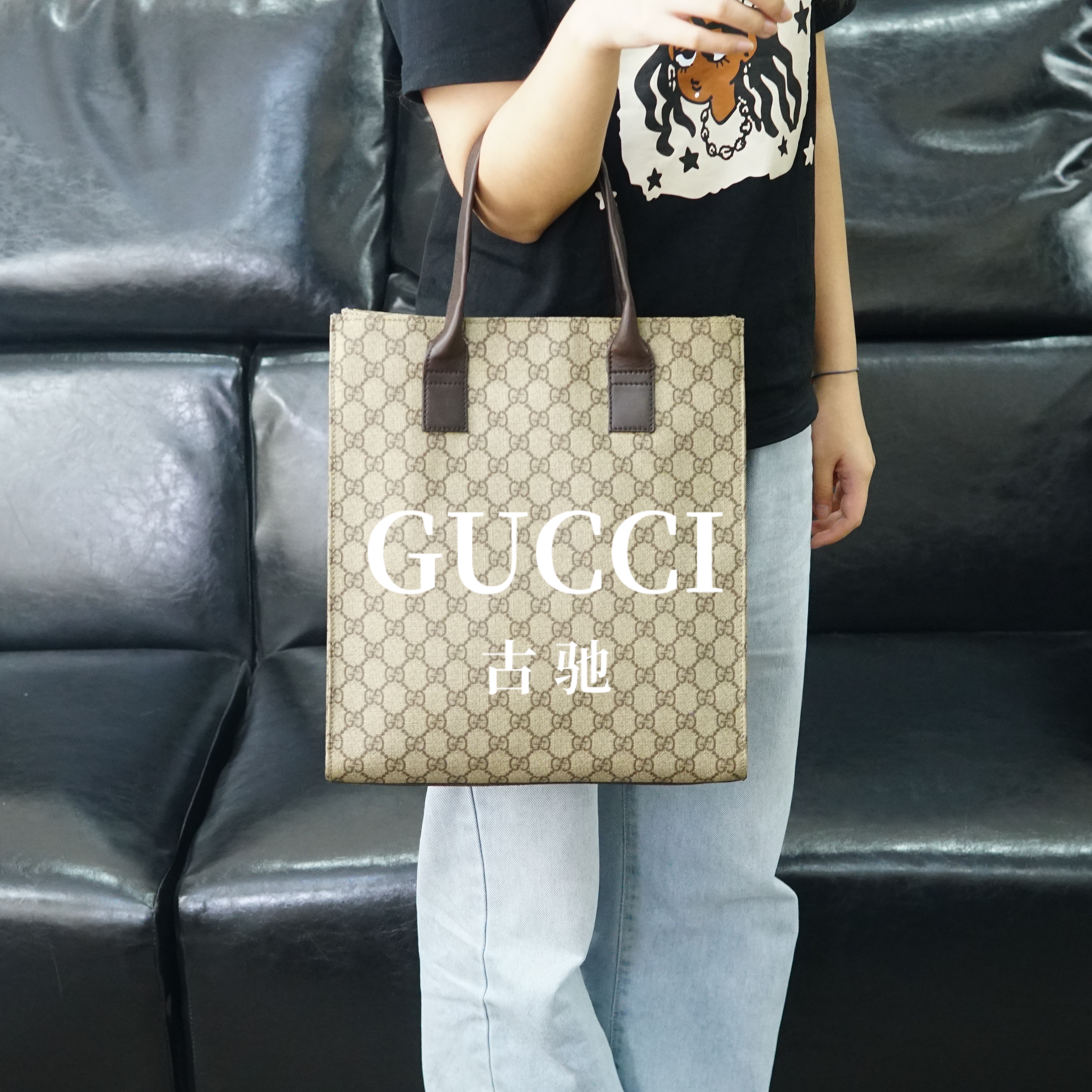 95新 GUCCI/古驰 老花手提琴谱包/AR06504014/4014