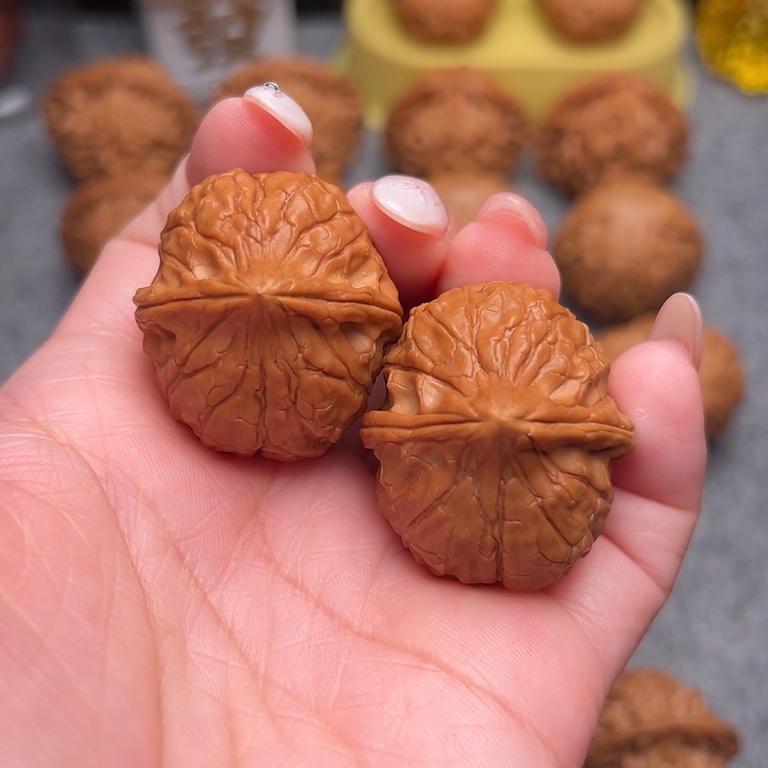 把件文玩核桃财***祥精品龟甲文32全品毕业款