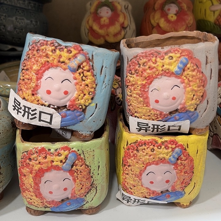 紫砂花盆粗陶材质多肉花盆