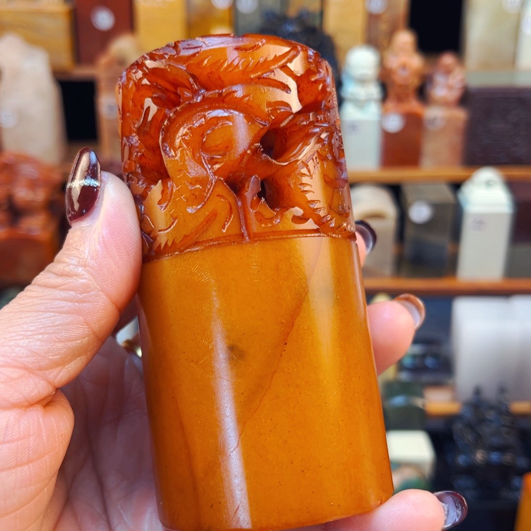 寿山石印石闪购商品福利款瑕疵料5*9.5