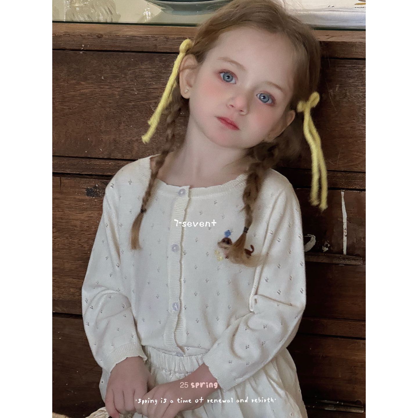 AA32~7Seven·25春~韩版小狗毛衣开衫外套5563