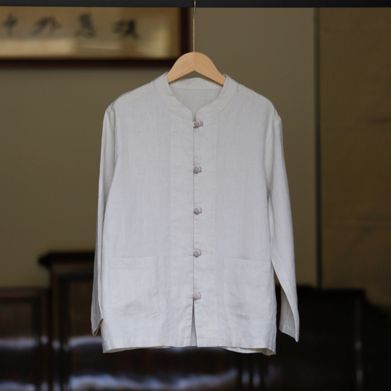 如素慢衣【汉麻】对襟长袖薄外套36530