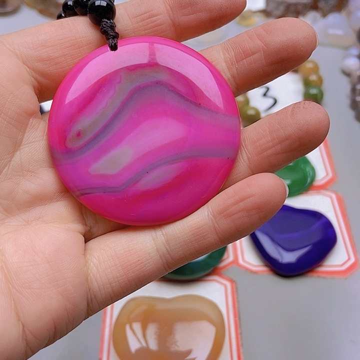 【闪购商品】未镶嵌玛瑙/玉髓珠宝半成品海**志