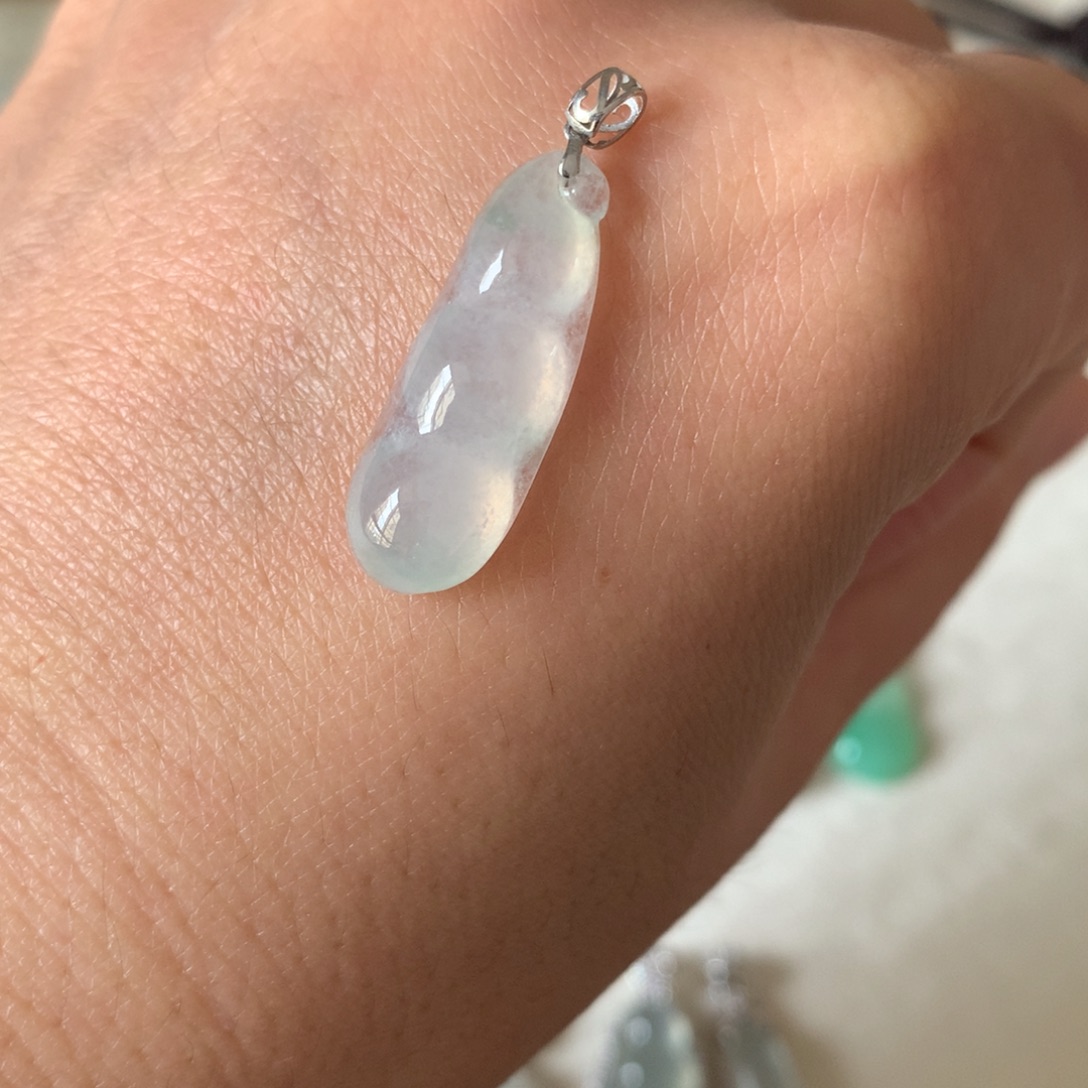 翡翠18K金镶嵌颈饰02