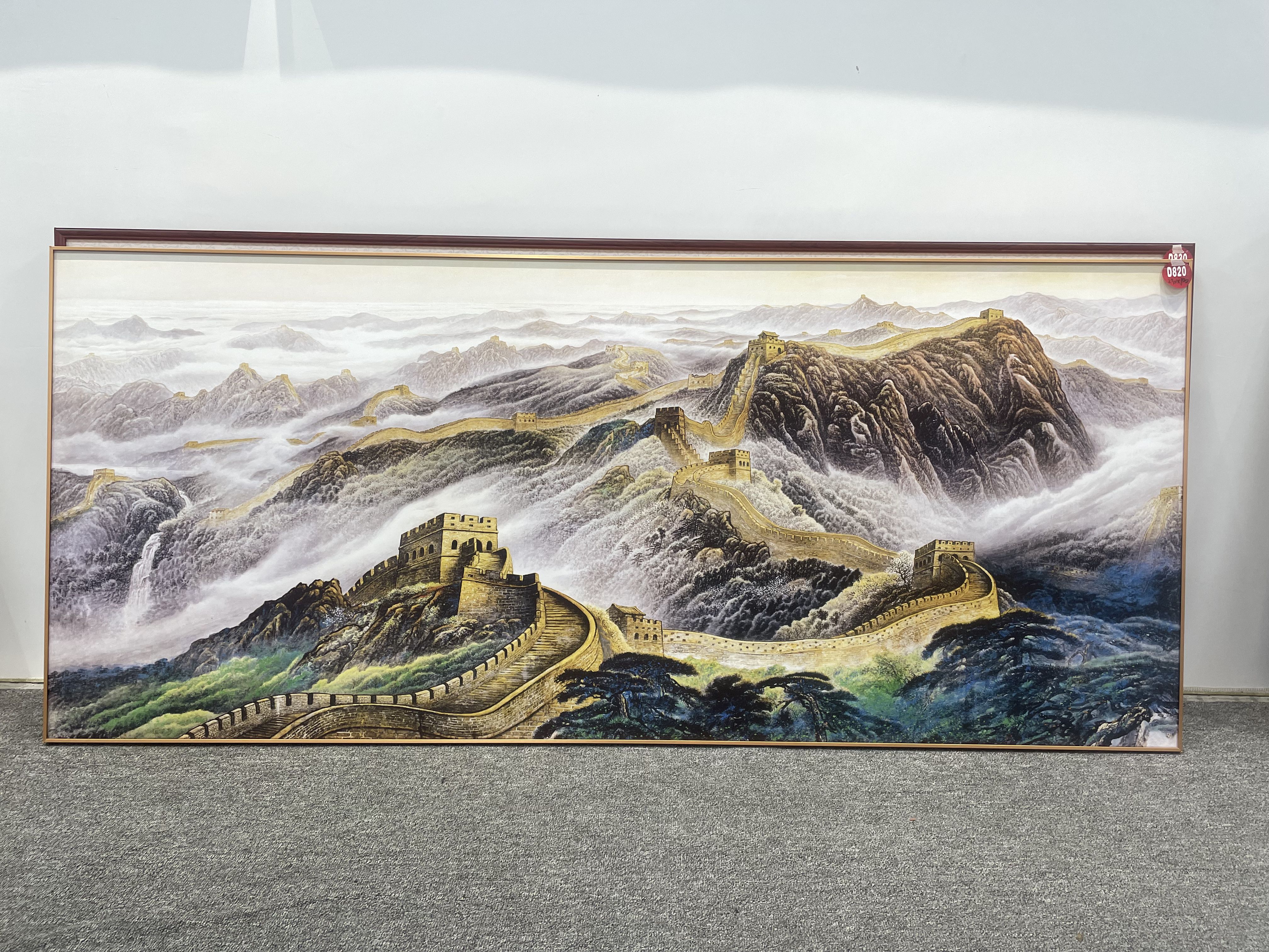 D820新中式230x100cm山水画客厅装饰画沙发背景墙挂画