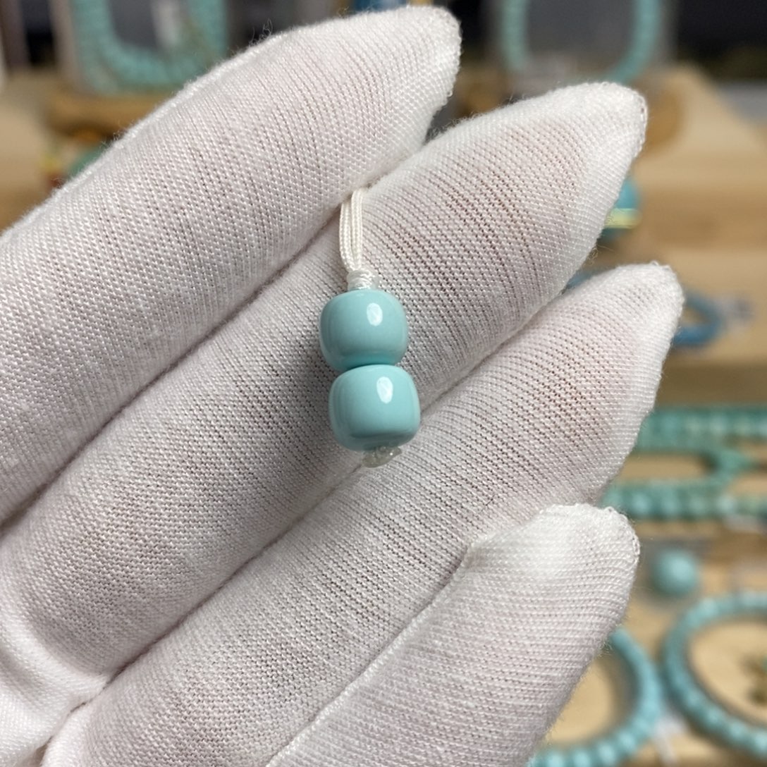 绿松石未镶嵌珠宝奇石7.5mm