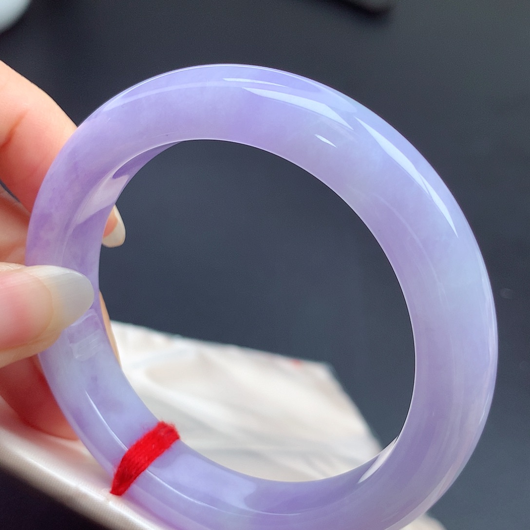 翡翠未镶嵌手镯56圈口