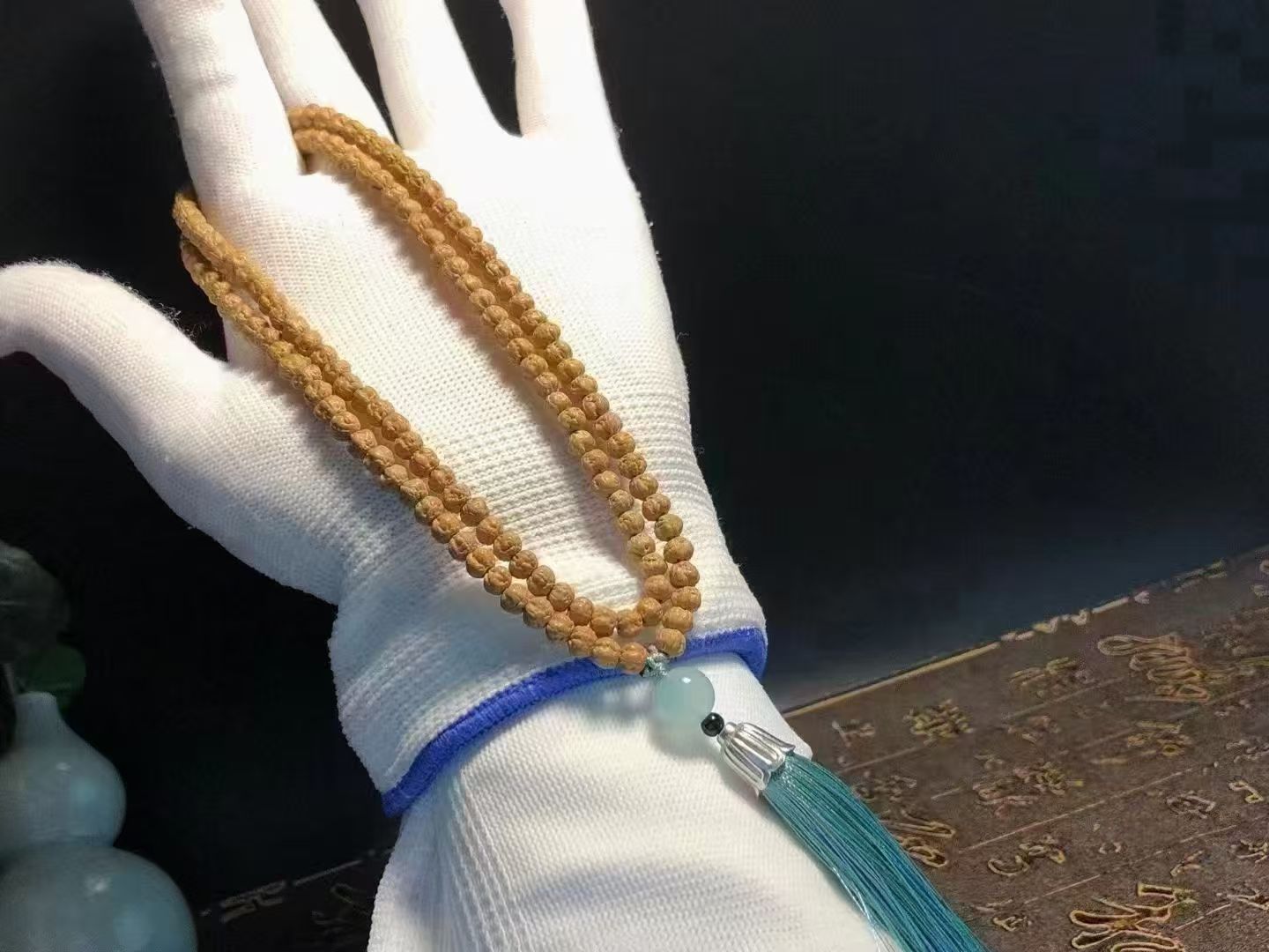 天然原桩佛手【原皮原色天然无滚流苏款】尺寸4.5mm左右